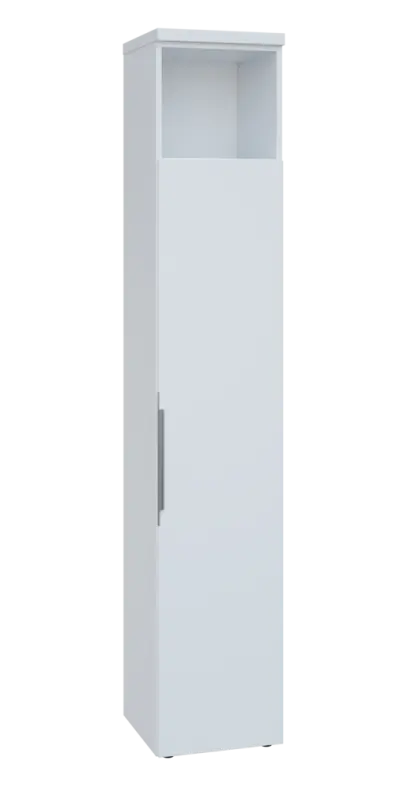 SIN 6 - 4DN kancelářská skříň, 1-dveřová/nika, pravá, 2170x400x400, bílá